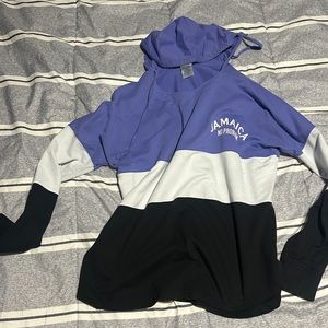 Hoodie that’s black purple and white size small